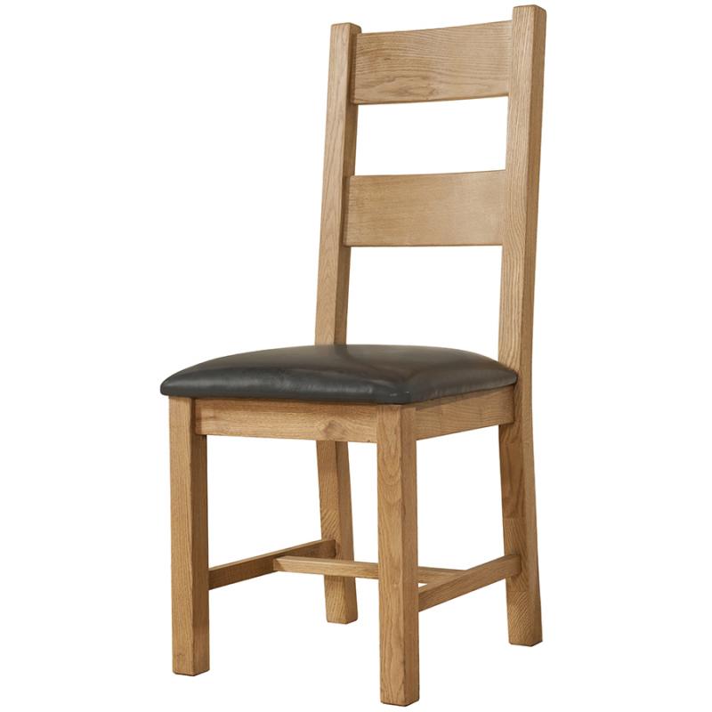 Calverley Oak Faux Leather Dining Chair